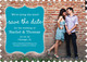 Teal Knot Photo Save the Date Cards Image 4 of 6